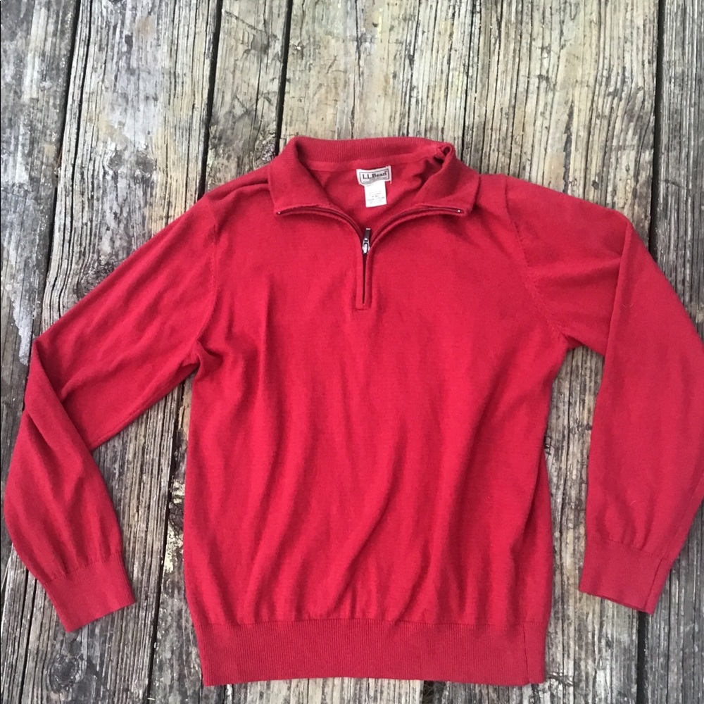 Pull over half zip sweater